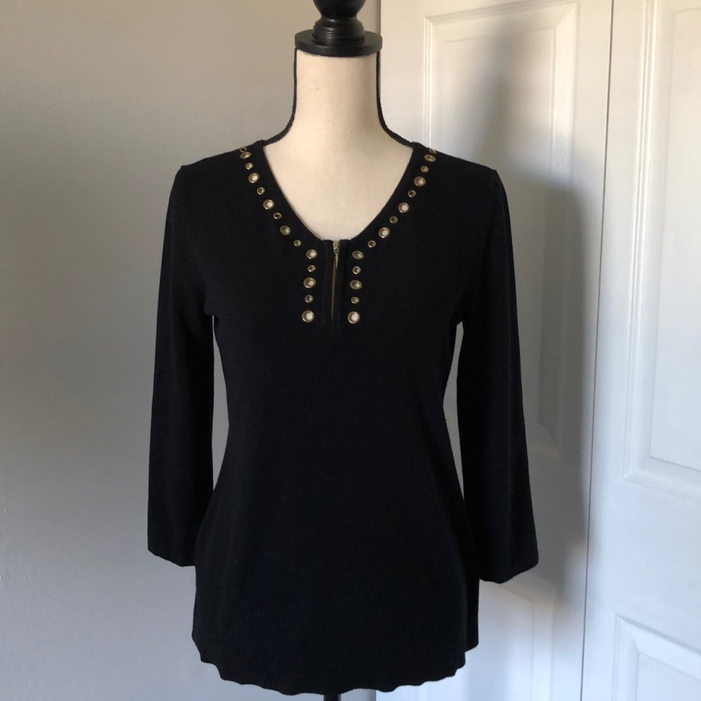 ❤️3X20 CABLE & GAUGE BLACK LADY BLOUSE | S